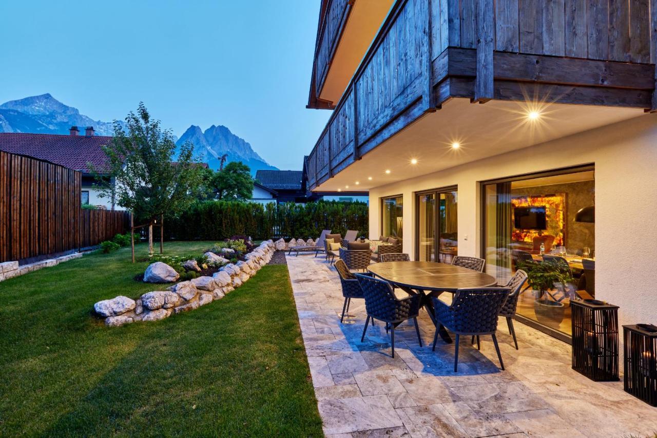 Private Spa & Garden Alpi การ์มิช-พาร์เทนเคียร์เชน ภายนอก รูปภาพ